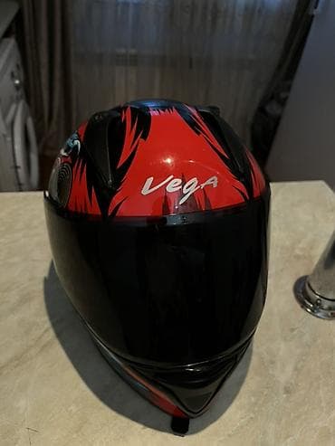 nıssan: Moto dəbilqə – tamüzlü qrafika - Brend: Vega - Tip: Tam üzlü — 5