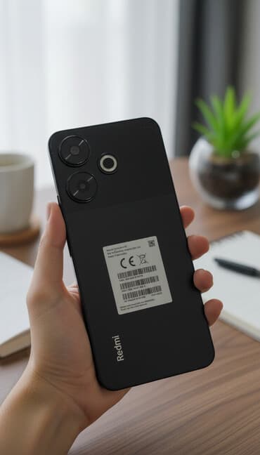 ayfon6 qiymeti: Redmi 13, 256 GB, rəng - Qara, Zəmanət, Sensor, Barmaq izi — 3