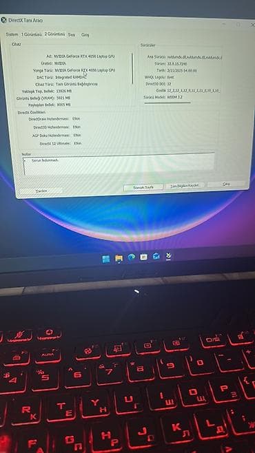 lalafo notebook: ASUS TUF Gaming F16 noutbuku Əsas xüsusiyyətlər: - Ekran: 16" — 2