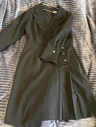 converse canta: Qadın geyimi – “WHITE” markalı qara don - Model: WHITE ELBISE 5152 — 9