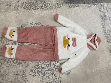 Uşaqlar üçün digər geyimlər: L /M ölü yumşaq pijama dəsti - 2 hissəli: kapüşonlu üst və uzun — 3