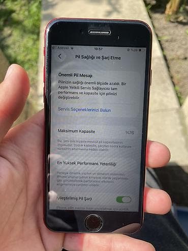 iphone 5 plus: IPhone SE 2022, 64 GB, Qırmızı, Barmaq izi — 7