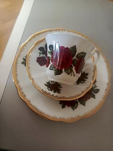 Çay dəsti, rəng - Ağ, Farfor — 2