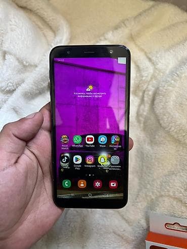 s6 lite: Samsung Galaxy J6 Plus, rəng - Qara, Barmaq izi, Face ID — 4