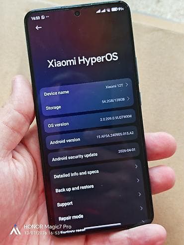 iphone pro max: Xiaomi 12T, 128 GB, rəng - Mavi, 
 İki sim kartlı — 3