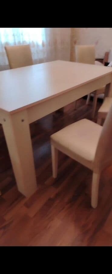 Ev üçün dekor: Qonaq masası, İşlənmiş, Açılan, Epoksid, Dördbucaq masa — 1