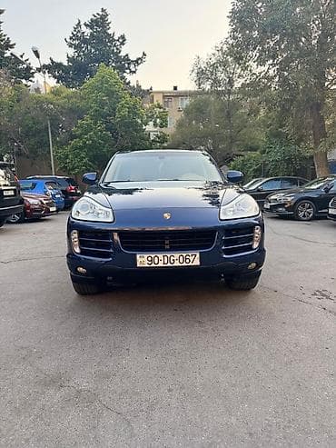 multi rul: Porsche Cayenne – tünd mavi eksteryer, bej dəri salon. Texniki və — 1