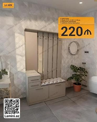 Dəhliz Dəsti — LA MINI - Daxili dolab sistemi, asılqan panelləri və — 1