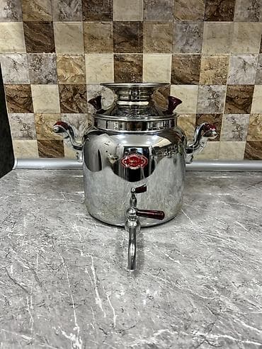 od samavarı: İran istehsalı Paslanmayan poladdan qaz samovarı Məhsul yenidir — 2