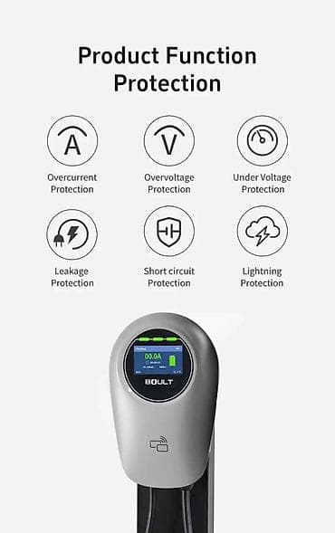 qezali masin: GB/T Wallbox 1 faza 32A/7kw/ ekranlı Divar tipli GBT 1 faza 32A, 7KW — 3