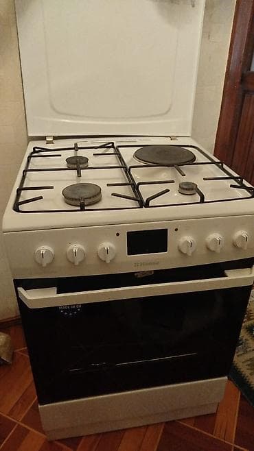 plitə elektrik: Qarışıq sobası Ayrıca dayanan, 4 gözlü, İşlənmiş — 1