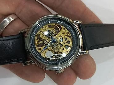 Skeleton mexanizmlı qol saatı - Mexanizm: Mexaniki, skeleton (şəffaf