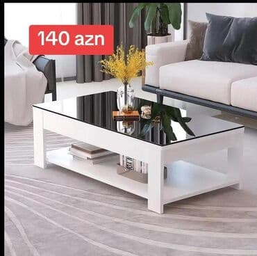 Sifarişlə ev mebeli: Düz masa, Açılmayan, Təkərsiz, Şüşə, Azərbaycan, Zəmanətsiz, Ödənişli çatdırılma, Pulsuz quraşdırılma — 1