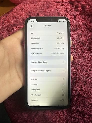 apple kabel: IPhone 11, 64 GB, Deep Purple, Face ID — 8