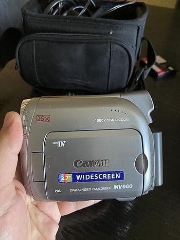 mini printer: Canon MV960 MiniDV rəqəmsal videokamera + original Canon çantası və — 3