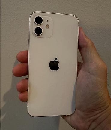 IPhone 12, 128 GB, Ağ, Zəmanət, Face ID, Sənədlərlə