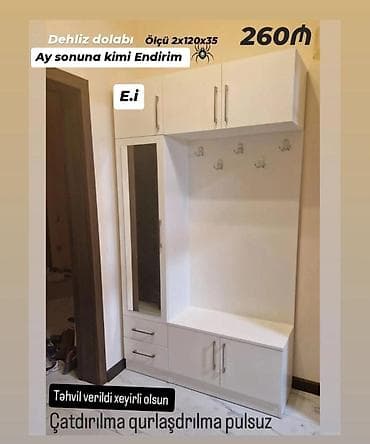 divar ici skaflar: Dehliz dolabi — 1