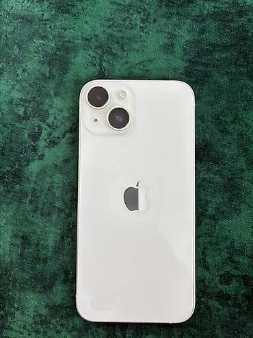 təzə telfon: IPhone 14, 128 GB, Ağ, Simsiz şarj — 1
