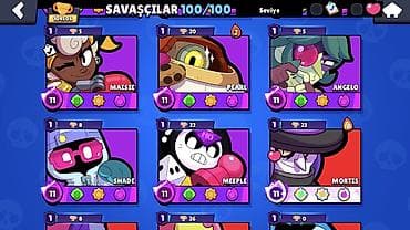 daşı: Brawl Stars oyunu üçün yüksək səviyyəli hesab - Trofey: 104 506+ - — 10
