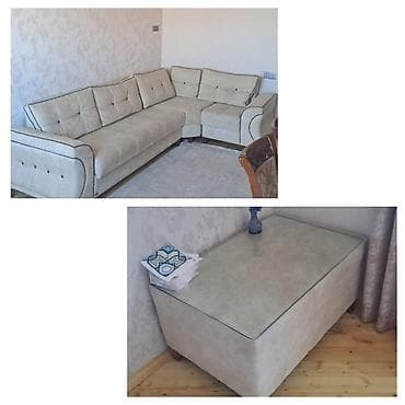 pufik satisi: Künc divan, Qonaq otağı üçün, Açılmayan — 1