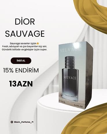 kurtqalar qiymətləri: DiOR SAUVAGE – kişi ətiri - Təravətli, ədviyyəli notlar; klassik və — 1