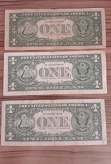 Kolleksiya və ya maraq üçün 3 ədəd 1 dollarlıq əsginas satılır — 2