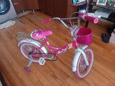 velo disk: Uşaq velosipedi – LADA SPORT/Kids Pilot dizaynlı, çəhrayı-ağ rəng — 4