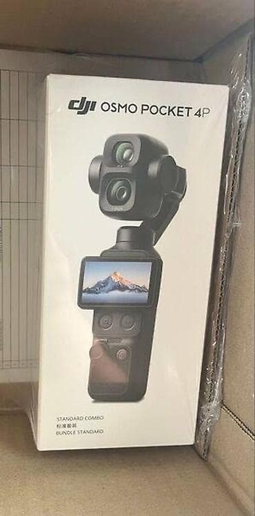 cib modemi: DJI Osmo Pocket 4P – Standard Combo Kompakt ölçülü, 3 oxlu — 1