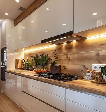 soft home: Sifarişlə mətbəx dəsti, Özü çəkən petlələr, MDF — 4