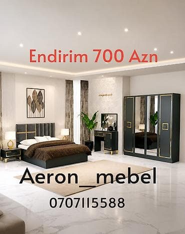 damla mebel qiymetleri: İkinəfərlik çarpayı, Dolab, Yeni — 4
