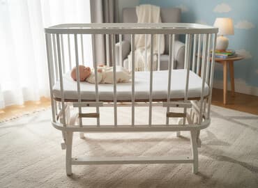 Oğlan və qız üçün, Dördbucaq, Beşik, Dəst ilə, Matras ilə, Yellənmə mexanizm ilə