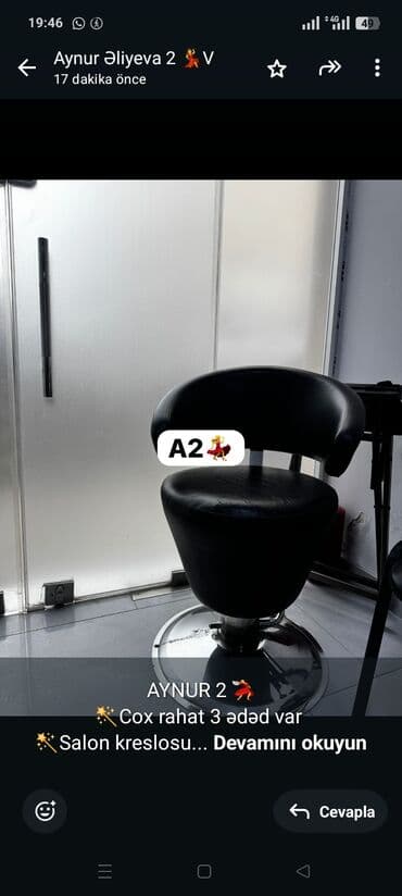 alçipan qiymeti 2022: AYNUR 2 💃 🪄Cox rahat 3 ədəd var 🪄Salon kreslosu 💶90 azn qiymət — 1