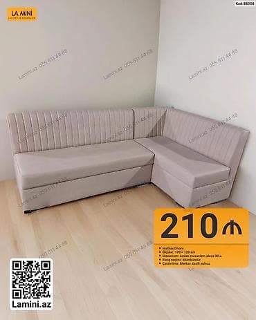 Künc divan, Mətbəx üçün, Açılan