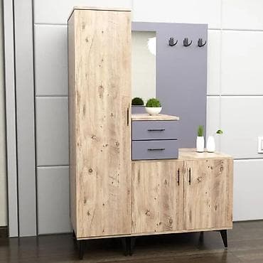 yuxuda nerdivan gormek: 3 qapılı, Güzgülü, Digər rəng, Digər material, Açılan, Düz dolab — 1