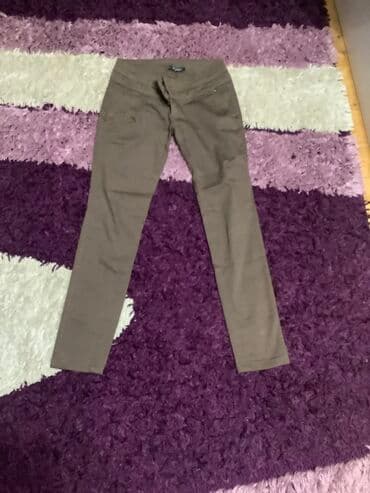 Qadın şalvarı – skinny model - Rəng: zeytun/xa ki tonlarında - Kəsim