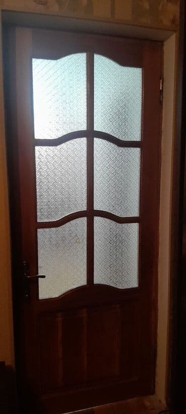Сухие строительные материалы: Şüşəli taxta otaq qapısı 3 ədəd qapıdı 1-i 50 Azn dan Hündürlüyü 220 — 2
