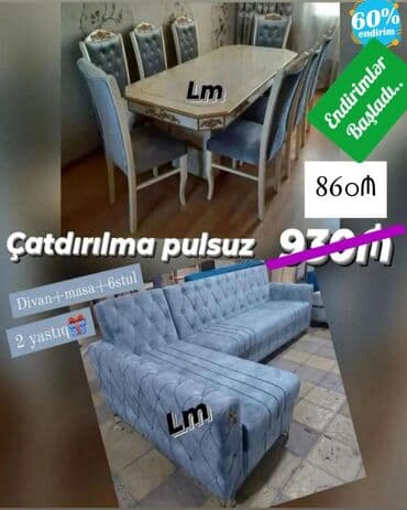 Yeni, Divan, Masa və oturacaqlar, Kredit yoxdur