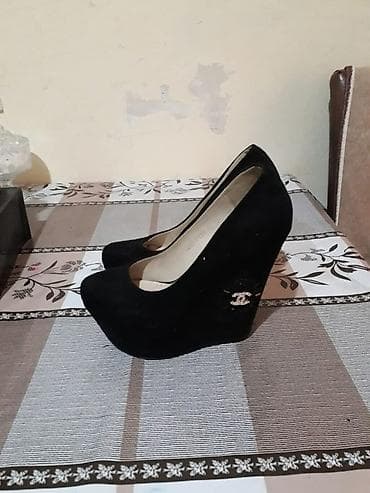 tufli: Brend: Belissimo Model: Qara platformalı daban ayaqqabı - Rəng: Qara — 2