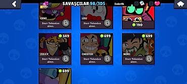 satış təmsilcisi: Brawl Stars oyunu üçün yüksək səviyyəli hesab Xüsusiyyətlər: - — 10