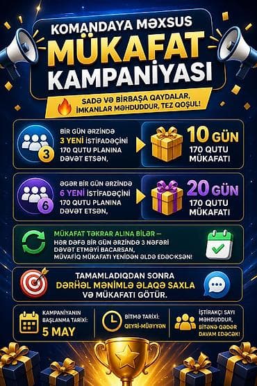 banner capı: Anyunboxing.com platformasında komanda üçün “Mükafat Kampaniyası” — 2