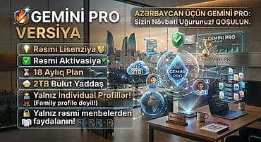 GEMINI PRO – Azərbaycan üçün versiya Xüsusiyyətlər: - Rəsmi lisenziya — 1