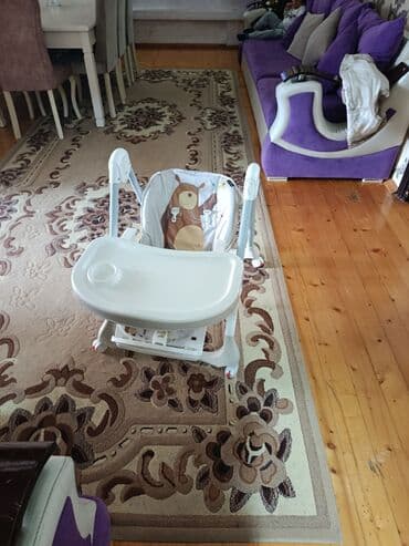 Uşaq yemək stulu - Multifunksional konstruksiya: oturacaq arxası