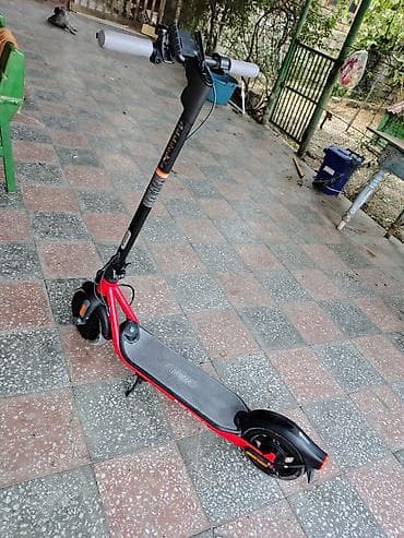 Электротранспорт: Elektrik skuter – qırmızı-qara dizayn İdiyal vezyetdedir 20km mesafe — 4