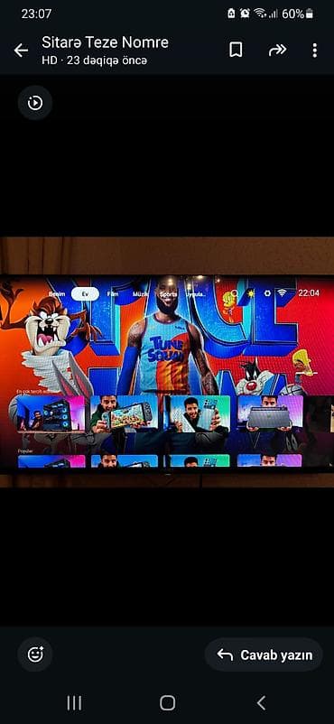 Televizorlar: FICHER LED TV – Model: HAS 43D20 Xüsusiyyətlər: - Ekran: 43 düym LED — 4