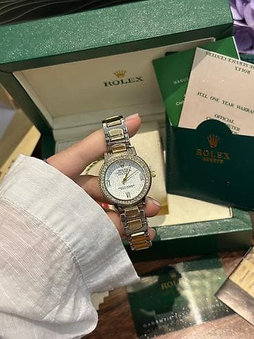 Сумки: Наручные часы, Rolex, цвет - Золотой — 2
