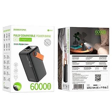 telefonlae: Kateqoriya: Power banklar Borofone BJ66B Black 60.000 mAh Təsvir: - — 1