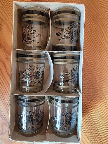 Çay dəsti, rəng - Yaşıl, Şüşə — 9