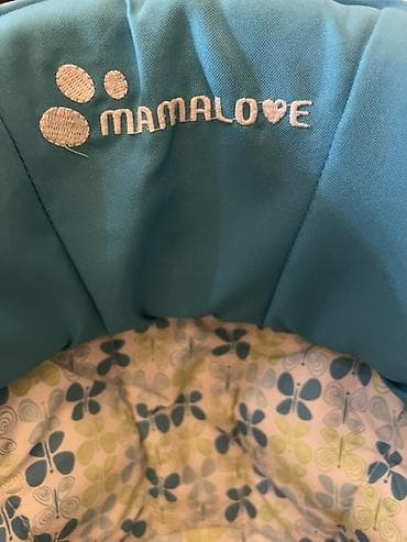 ucuz utu: MAMALOVE uşaq yürüteci - Rəng: mavi/ağ, oturacaq hissəsi naxışlı — 2