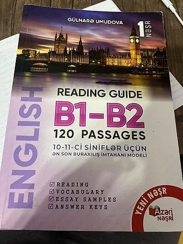 i̇ngilis dili: Məhsul: İngilis dili “Reading Guide B1–B2: 120 Passages” (Gülnarə — 1