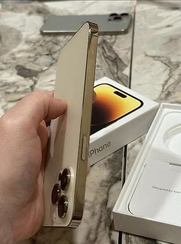 iphone zapcas: IPhone 14 Pro, 256 GB, Qızılı, Zəmanət, Kredit, Qırıq — 3